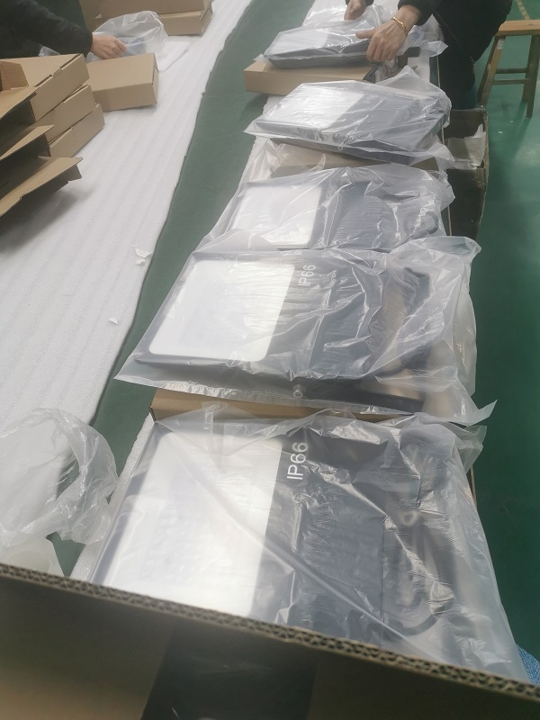 RA flood light on production line